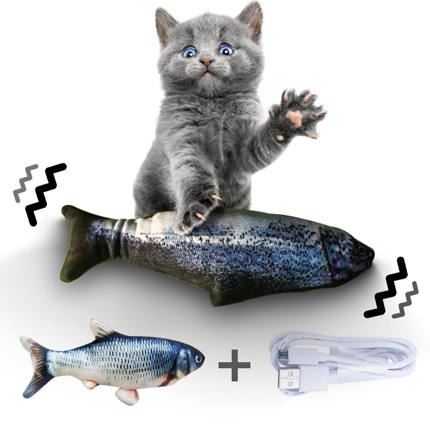 LumaPets™ Electric Jumping Fish Toy – Interactive Cat Play